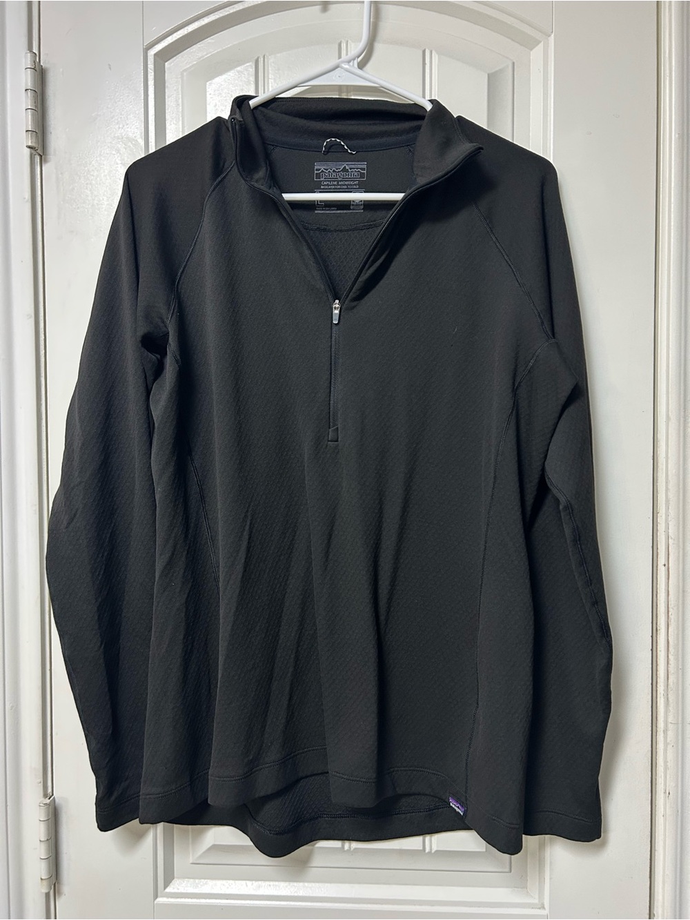 Patagonia Black Lightweight Quarter-Zip Shirt Jacket
